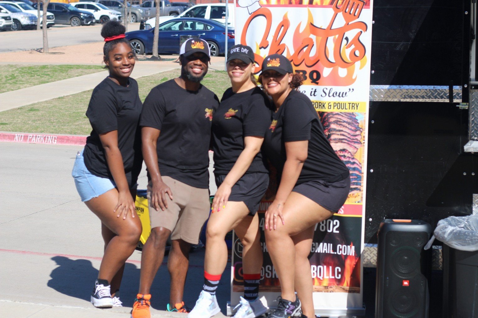 Skatts BBQ team catering an event in Waxahachie and Dallas TX